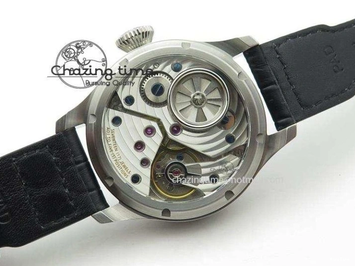 MIROTIME 0429 Compact Big Pilot “Markus Buhler” IW5003 Turbine V6F Best Edition Grey Dial On Leather Strap A 7314